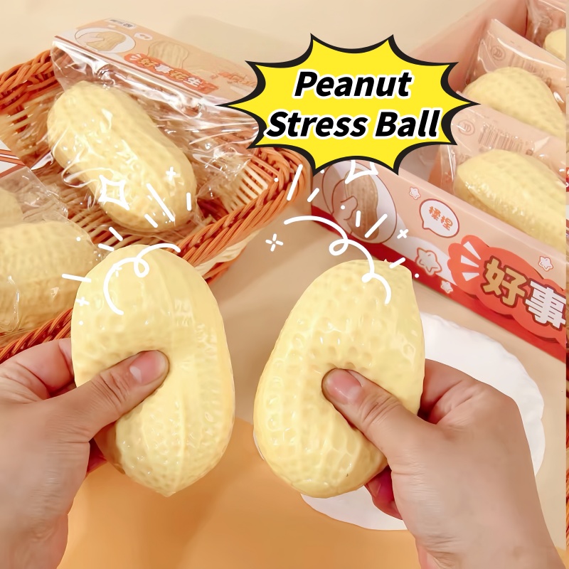 Vinyl Figure Blank - Bola Stres Kacang Tanah Siap Kirim,