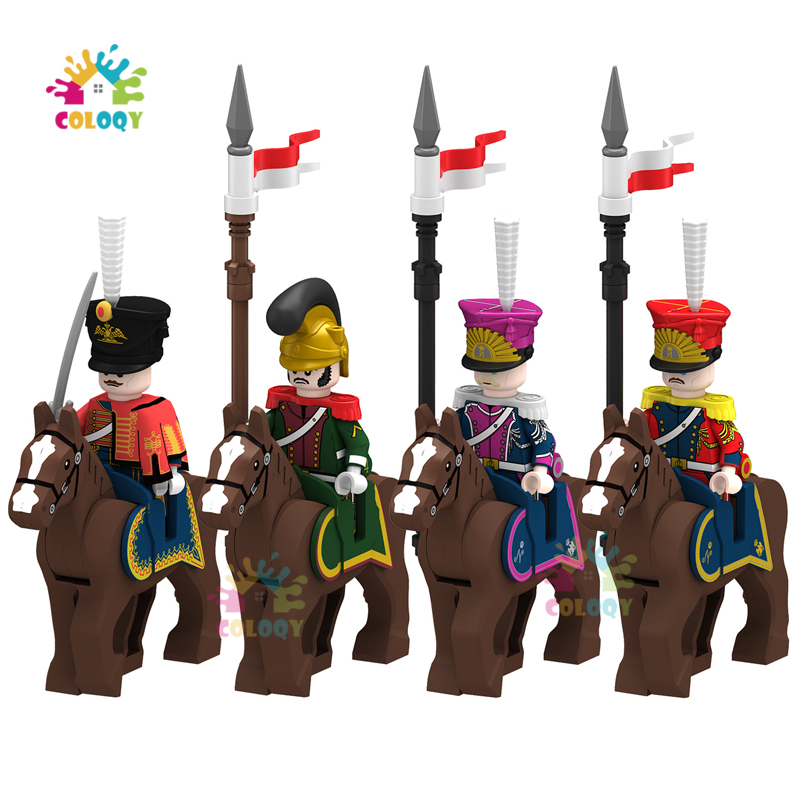 Lego Minifigure Holder - Mainan Anak-anak Kavaleri Napoleon Blok Bangunan