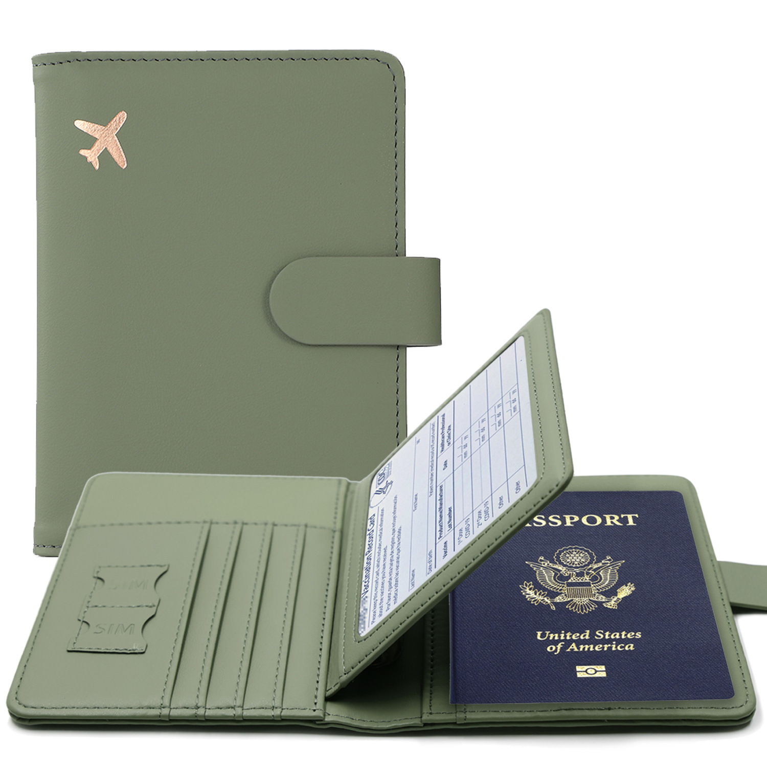 Card Top Loader - Sarung pelindung paspor RFID multifungsi, dompet