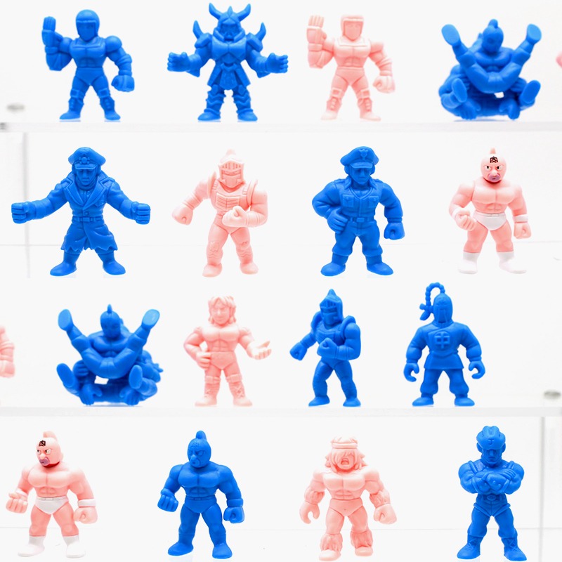 Capsule Toy Gashapon - Mainan Kapsul Asli Kinnikuman Pink Blue