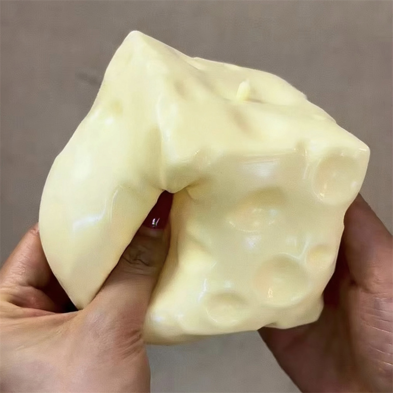 Fidget Cube Original - Bola Stres Keju Jumbo Bentuk Keju