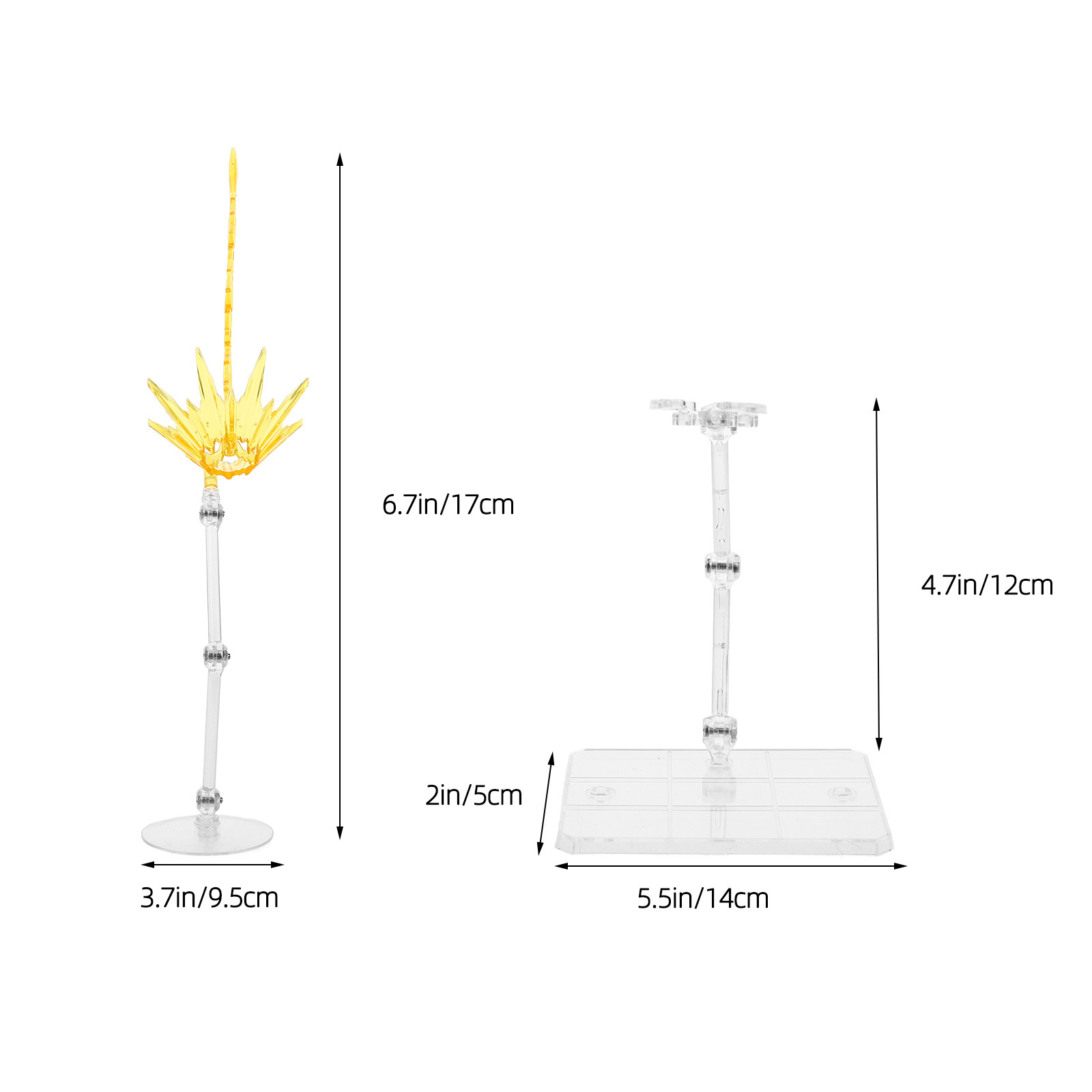 2 Buah Stand Display Efek yang - Action Figure Stand ulasan dan harga