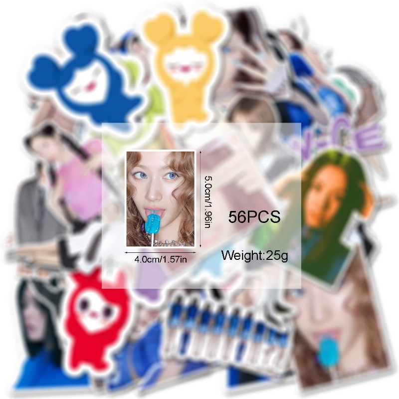 56PCS Stiker Grafiti Karakter  - Vinyl Figure Blank ulasan dan harga