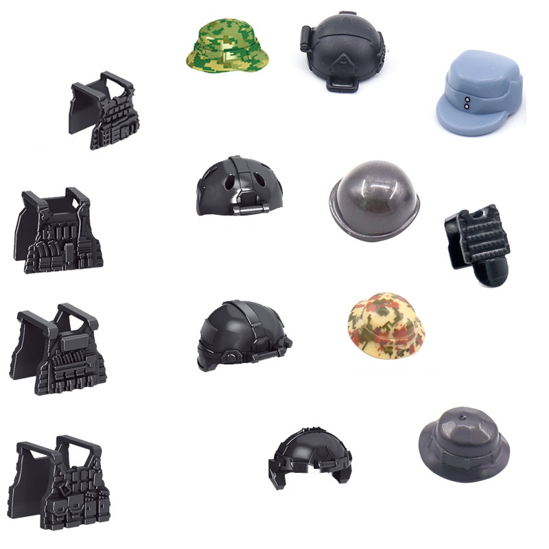 Helm tentara taktis anak-anak, - Lego Minifigure Holder ulasan dan harga