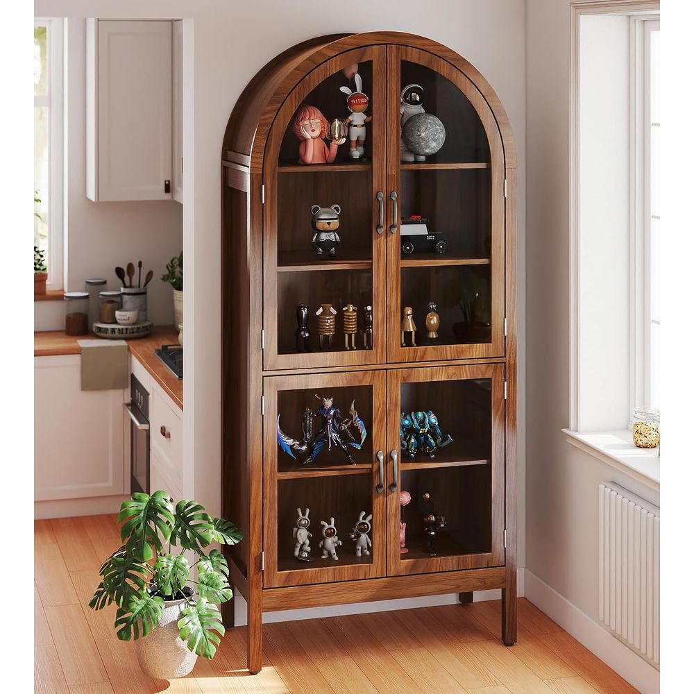Lemari pajangan akrilik walnut - Display Case Acrylic ulasan dan harga