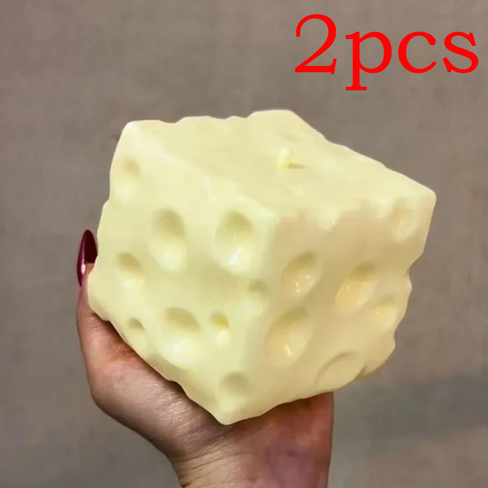 ◑ Bola Stres Jumbo Cheese Cube - Fidget Cube Original ulasan dan harga