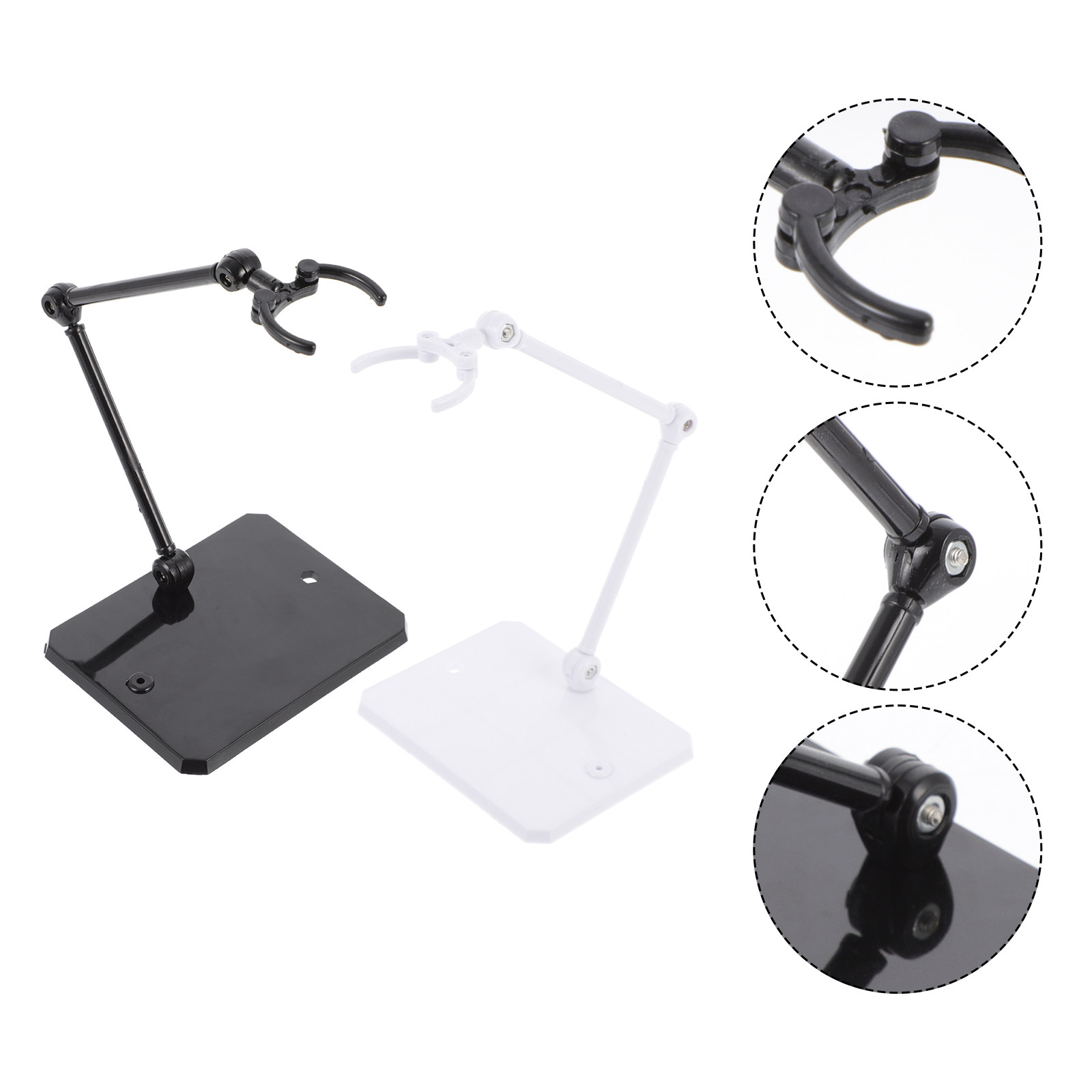 2Pcs Set Rak Display Plastik u - Action Figure Stand ulasan dan harga