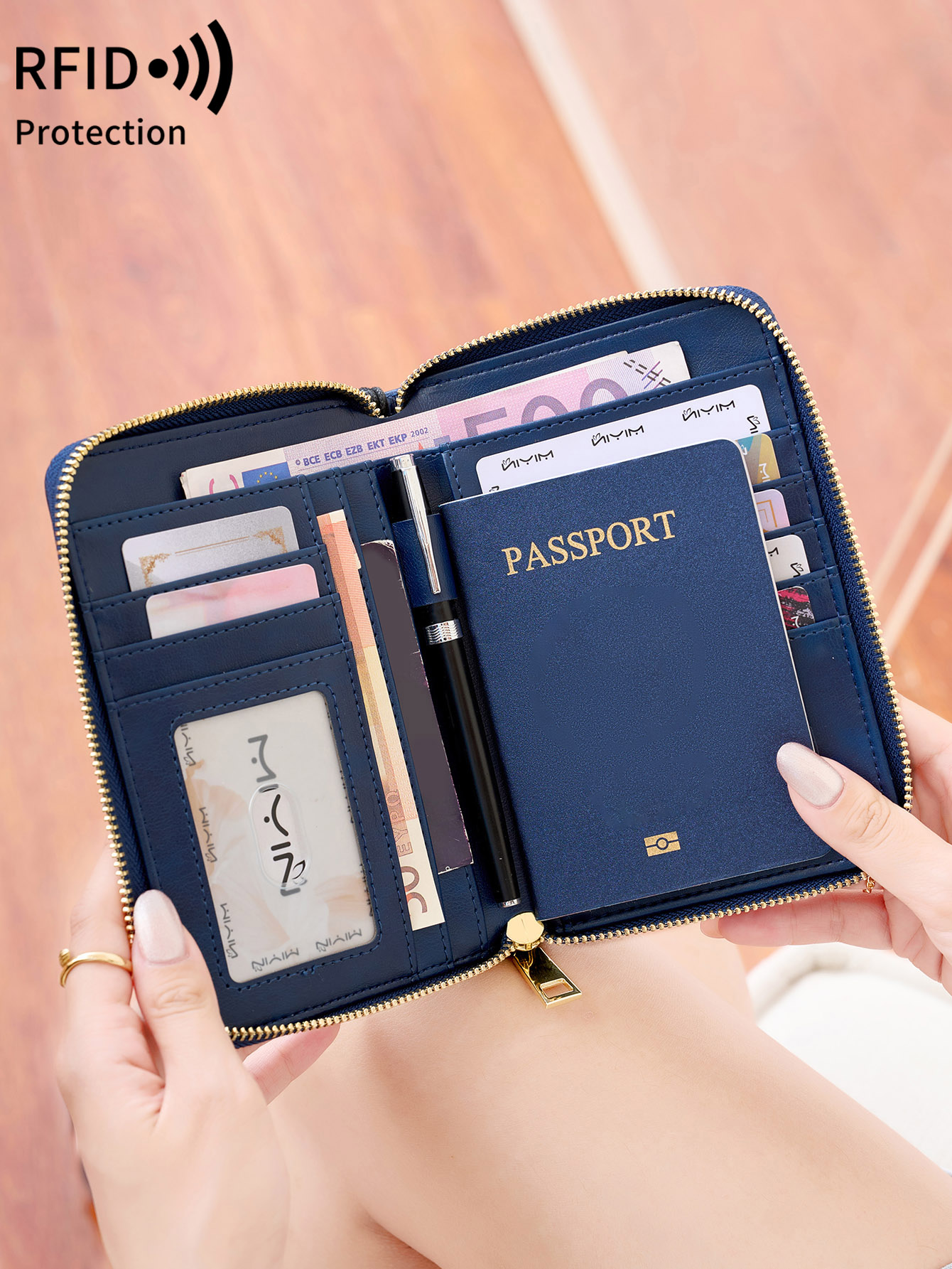 Dompet Paspor RFID Terlindung  - Card Top Loader ulasan dan harga